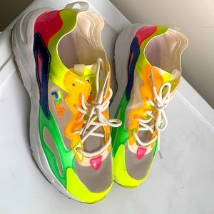 Neon Fila Sneakers